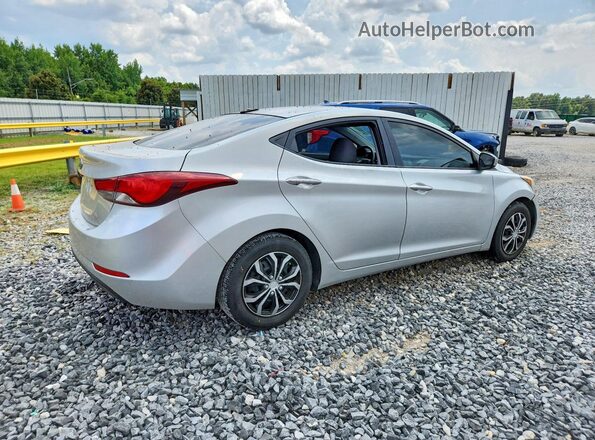 5NPDH4AE3GH709689 2016 HYUNDAI ELANTRA Серебряный Передняя правая четверть