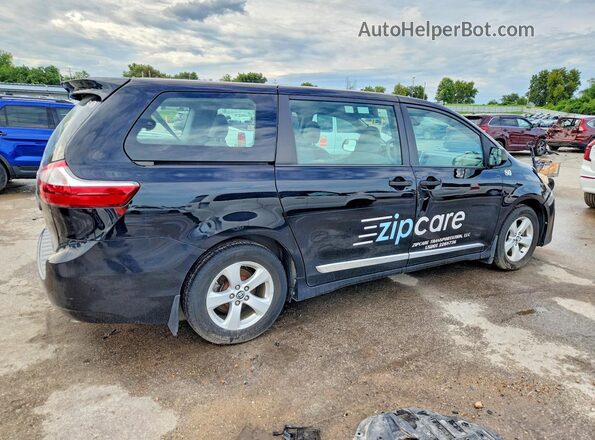 5TDZZ3DC3JS956896 2018 TOYOTA SIENNA Черный Передняя правая четверть