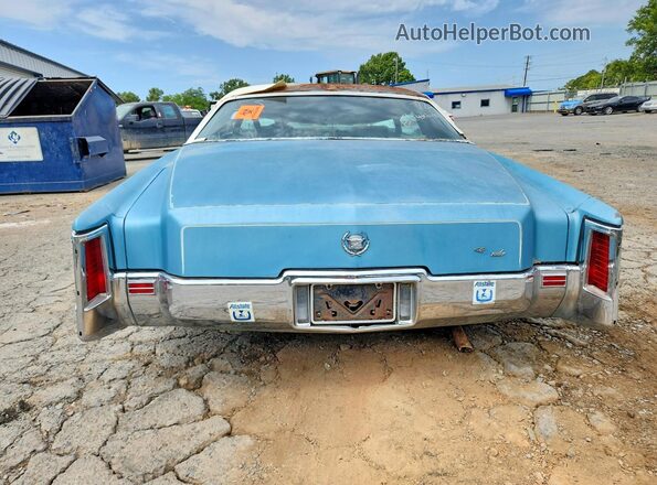 6L47520421187 1972 CADILLAC ELDORADO Blue წინა სალონის ხედი