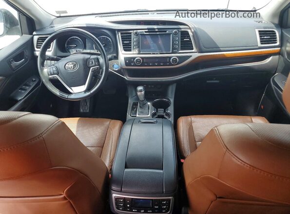 5TDDGRFHXHS024006 2017 TOYOTA HIGHLANDER Silver Widok zestawu wskaźników