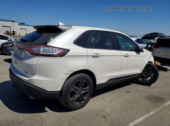 2FMPK3J96JBB10392 2018 FORD EDGE Белый Передняя правая четверть
