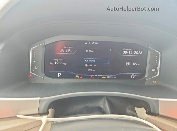 1V2TR2CA0LC506223 2020 VOLKSWAGEN ATLAS White Widok tylnych siedzeń