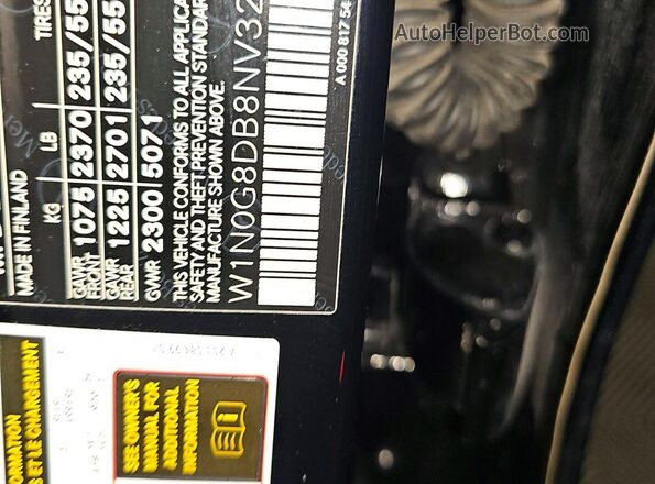 W1N0G8DB8NV328212 2022 MERCEDES-BENZ GLC-CLASS Black Սալոնի հետևի տեսք