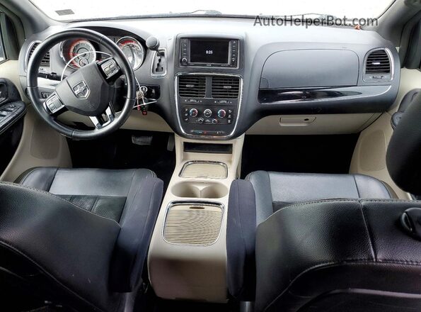 2C4RDGCG3JR240163 2018 DODGE GRAND Silver Widok zestawu wskaźników