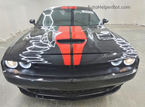 2C3CDZGG7HH589374 2017 DODGE CHALLENGER Black უკანა ხედი