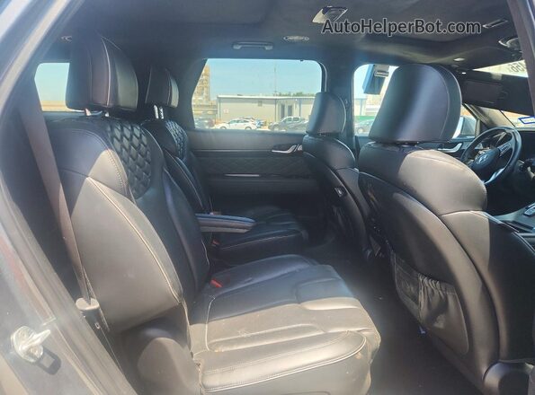 KM8R74HE5NU451544 2022 HYUNDAI PALISADE Gray ძრავის განყოფილების ხედი