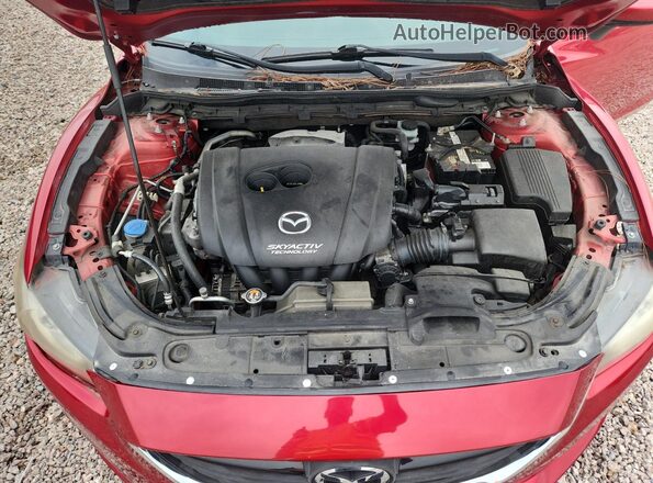 JM1GJ1U56G1407252 2016 MAZDA 6 Red Widok komory silnika
