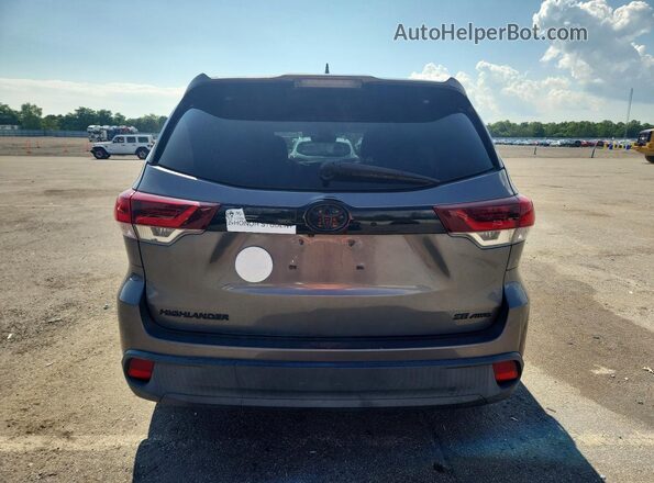 5TDJZRFH2KS963638 2019 TOYOTA HIGHLANDER Gray Սալոնի դիմացի տեսք