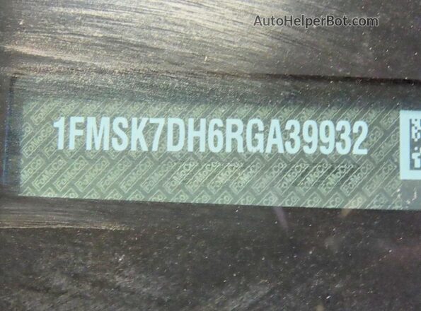 1FMSK7DH6RGA39932 2024 FORD EXPLORER Серый Вид задней части салона