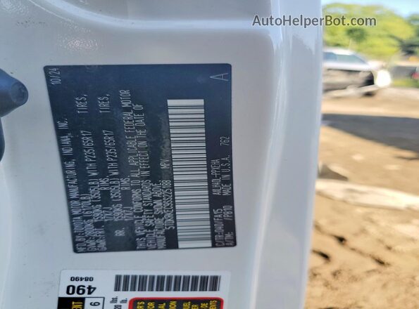 5TDKRKEC9SS225188 2025 TOYOTA SIENNA White Widok wnętrza 360 stopni