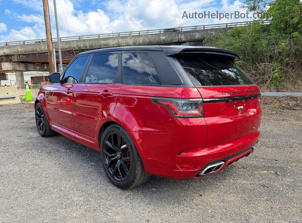 SALWZ2SE8JA191871 2018 LAND ROVER RANGE Red Rear right