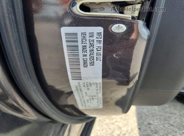2C4RC1N74LR257926 2020 CHRYSLER PACIFICA Gray Vista interior de 360 grados