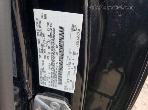 1FMCU9GD0HUD02449 2017 FORD ESCAPE Black 360 interior view