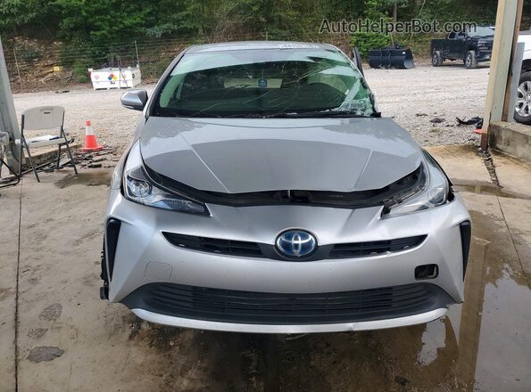 JTDKAMFU7M3146150 2021 TOYOTA PRIUS Silver Vista trasera