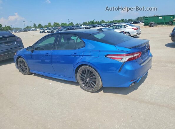4T1BZ1HKXJU006680 2018 TOYOTA CAMRY Blue Հետևի աջ