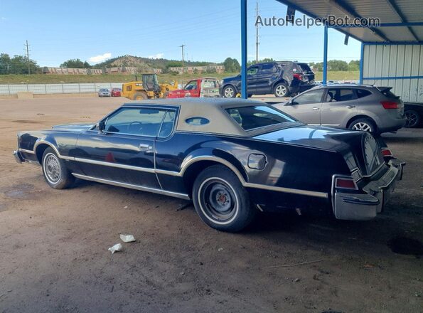 6Y89A822943 1976 LINCOLN CONTINENTA Black Tył prawy