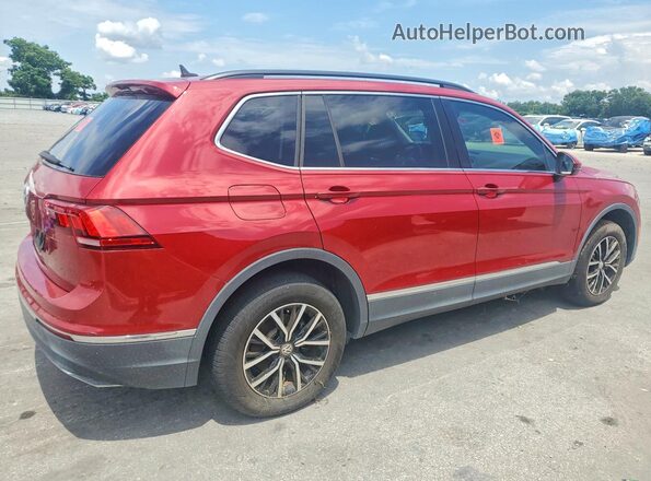 3VV3B7AXXMM031689 2021 VOLKSWAGEN TIGUAN Красный Передняя правая четверть