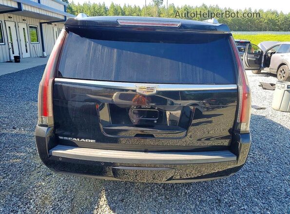 1GYS4BKJ9HR123795 2017 CADILLAC ESCALADE Black Вид салону спереду