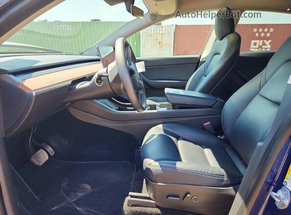 5YJYGDEE9MF121126 2021 TESLA MODEL Blue Առջևի վահանակի տեսք