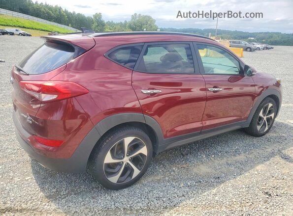 KM8J3CA28GU084659 2016 HYUNDAI TUCSON Темно-бордовый Передняя правая четверть