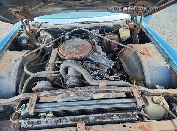 6L47520421187 1972 CADILLAC ELDORADO Blue ძრავის განყოფილების ხედი