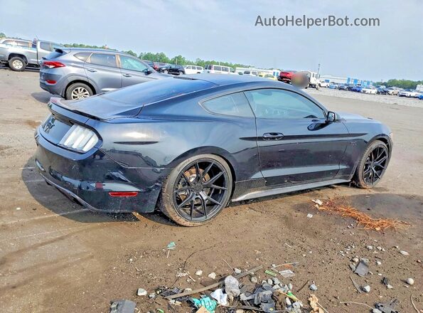 1FA6P8CF7G5201594 2016 FORD MUSTANG Черный Передняя правая четверть