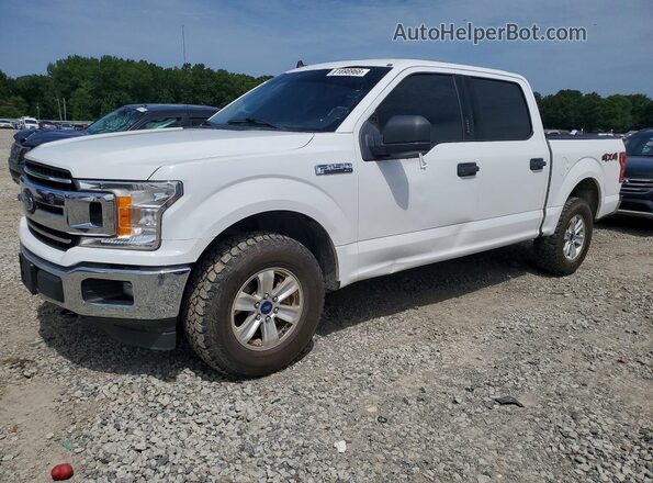 1FTEW1E50KFB18533 2019 FORD F150 White Trasero izquierdo