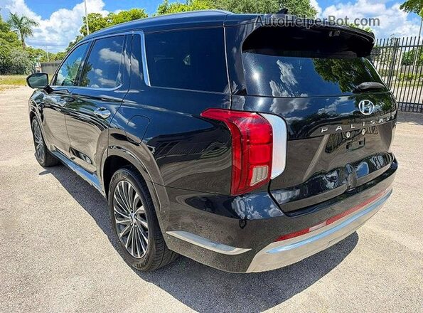 KM8R7DGE9PU505495 2023 HYUNDAI PALISADE Черный Задняя правая четверть