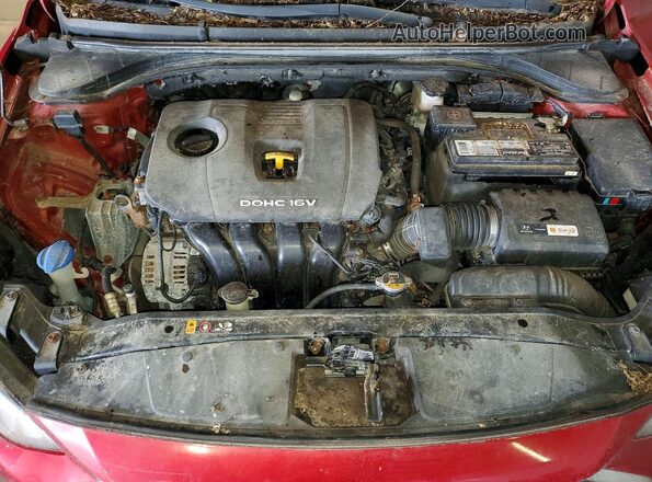 5NPD84LF3JH212929 2018 HYUNDAI ELANTRA Красный Вид подкапотного пространства