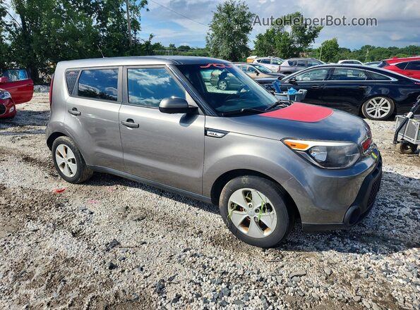 KNDJN2A27G7392798 2016 KIA SOUL Gray Front view