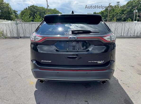 2FMPK4K95HBB18756 2017 FORD EDGE Black წინა სალონის ხედი