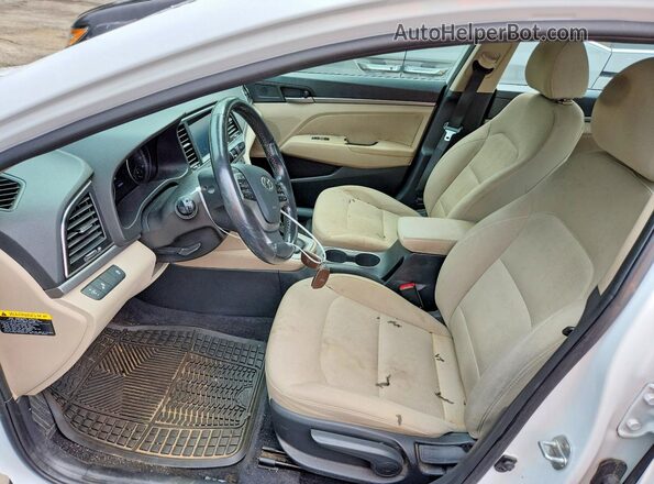 5NPD84LF5JH214679 2018 HYUNDAI ELANTRA White Առջևի վահանակի տեսք
