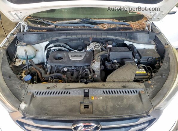 KM8J3CA29GU093175 2016 HYUNDAI TUCSON White VIN კოდის სტიკერის ხედი
