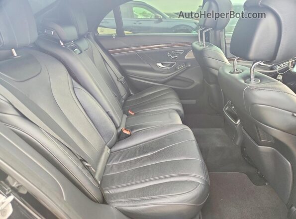WDDUG6EB8JA350987 2018 MERCEDES-BENZ S Black Widok wnętrza z tyłu