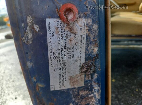 4228796 1974 BMW 2000 Blue Вид підкапотного простору