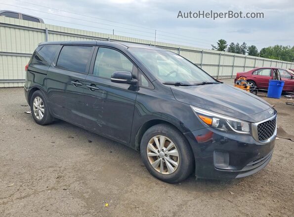 KNDMB5C19H6225913 2017 KIA SEDONA Black წინა ხედი