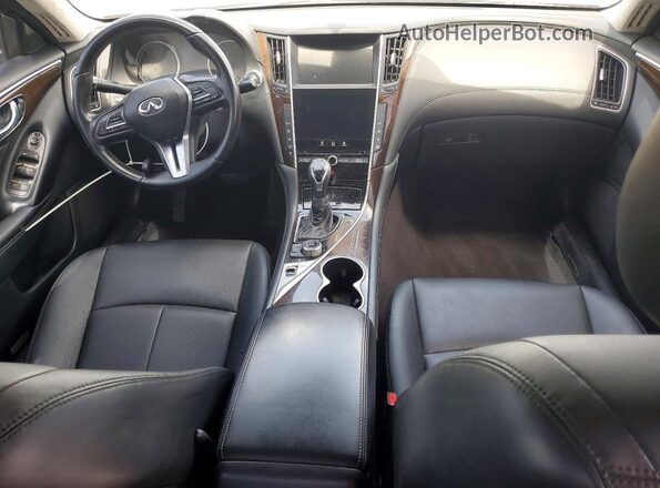 JN1EV7AP9GM555403 2016 INFINITI Q50 Black Սարքավորումների վահանակի տեսք