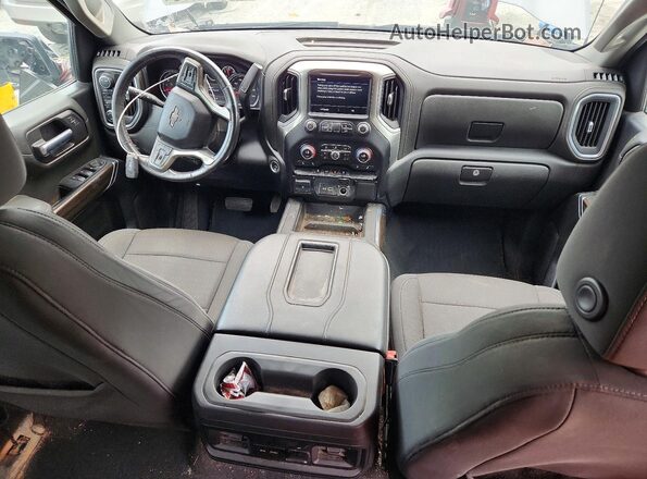 1GCPYFED3MZ422657 2021 CHEVROLET SILVERADO Gray Вид щитка приладів