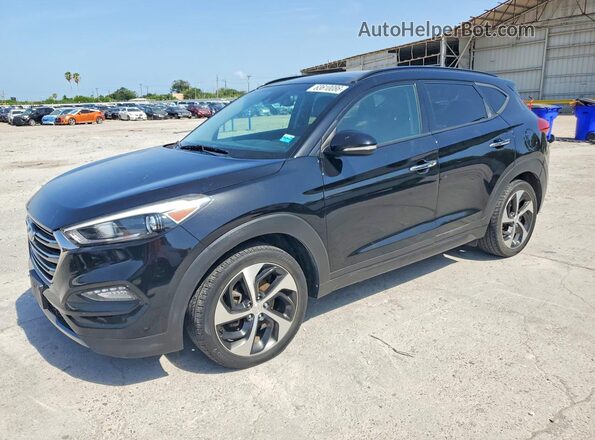 KM8J3CA24GU123571 2016 HYUNDAI TUCSON Black უკანა მარცხენა