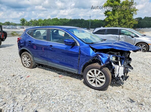 JN1BJ1AV7MW304700 2021 NISSAN ROGUE Blue Widok z przodu