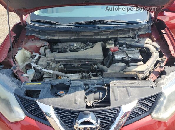 5N1AT2MV3GC740871 2016 NISSAN ROGUE Red VIN կոդի պիտակի տեսք