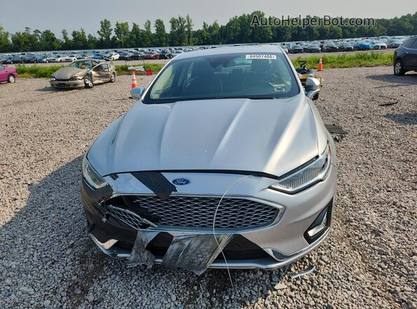 3FA6P0RU9KR187565 2019 FORD FUSION Серебряный Вид сзади