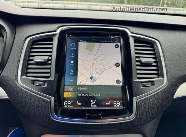 YV4A22PK5G1023633 2016 VOLVO XC90 Gray უკანა სავარძლების ხედი