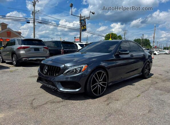 55SWF6EB5HU185633 2017 MERCEDES-BENZ C Black Tył lewy