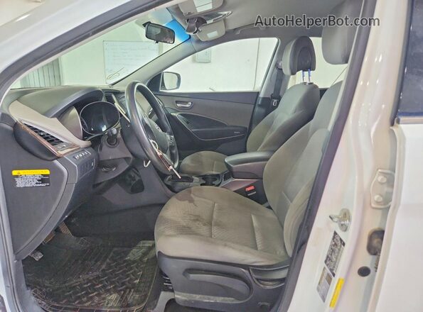 5XYZTDLB9HG441487 2017 HYUNDAI SANTA White Widok deski rozdzielczej