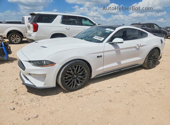 1FA6P8CF4L5180732 2020 FORD MUSTANG White Trasero izquierdo