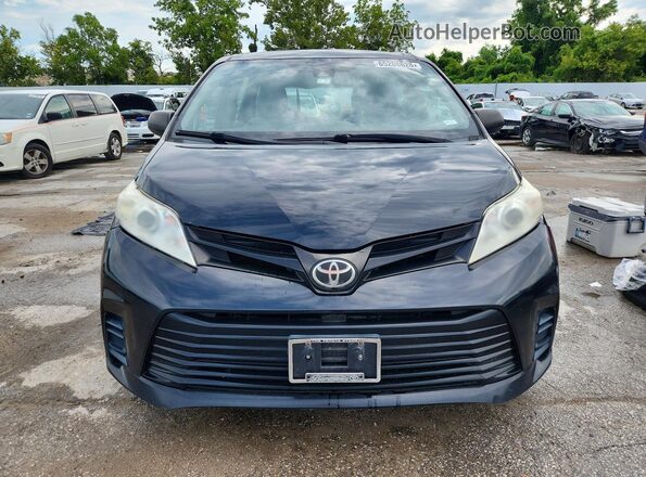 5TDZZ3DC3JS956896 2018 TOYOTA SIENNA Черный Вид сзади
