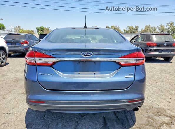 3FA6P0HD4JR167403 2018 FORD FUSION Blue Widok wnętrza z przodu