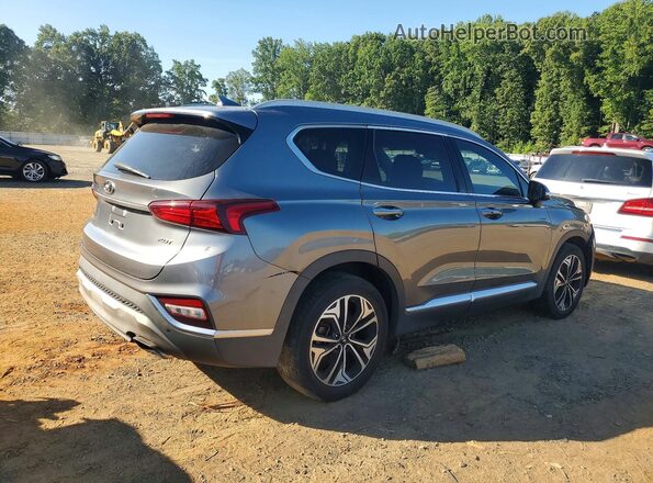 5NMS53AA2KH020482 2019 HYUNDAI SANTA FE Gray Delantero derecho