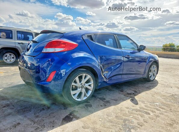 KMHTC6AD6HU317211 2017 HYUNDAI VELOSTER Синий Передняя правая четверть